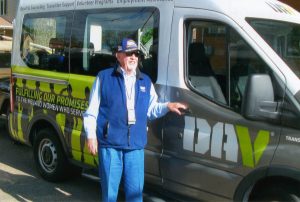 Since 2009, RSVP member, Cal Gardner, has logged 60,000 miles driving for the Disabled American Veterans Transportation Program.